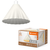 Dekorativní stropní závěsné svítidlo E27 s převisem bílý dekor Ledvance