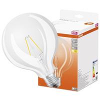 LED žárovka E27 G125 3W = 25W 250lm 2700K Teplá bílá 300° OSRAM STAR Retrofit vlákno
