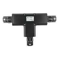 T-kolejnicový konektor 3-fázové černé kolejnicové světlo V-TAC