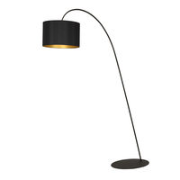 ALICE 4963 Nowodvorski stojací lampa černá a zlatá E27 Materiál+ocel Moderní
