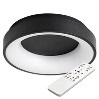 PLAFON LED lustrová lampa GALAXIS NOVA 54W 3000K-6500K černá + dálkový ovladač