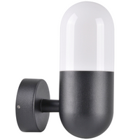 Venkovní nástěnné svítidlo HORTEN 1x E27 GOLDLUX (Polux) Black 314147