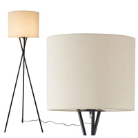 Dekorativní stojací lampa E27 béžová Tekla Sanico Goldlux