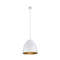 EGG M 9021 Nowodvorski stropní lampa bílá a zlatá E27 závěsná trubka ocel ?39 cm moderní