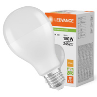 LED žárovka E27 A65 19W = 150W 2452lm 2700K Warm 180° Ledvance