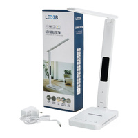 Stolní lampa LED 7W 460lm CCT 120° bílá Noblite Kobi