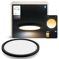 Plafond LED stropní svítidlo pro povrchovou montáž 21W 2450lm IP20 White Ambiance TW Black 39,5cm Smart SMART Zigbee Bluetooth Aurelle Philips HUE