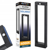 LED solární zahradní lampa Stojící dekorativní tyč Senzor pohybu a soumraku IP54 4000K