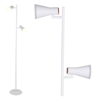 Stojací lampa 7W 2x LED BERG bílá 3000K GOLDLUX (Polux)