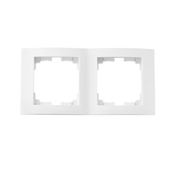 Povrchová montáž vertikálního dvojitého rámečku pro zásuvku LOGI Kanlux bílá