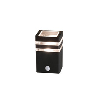 Zahradní lampa Nástěnná lampa RIO SENSOR 7017 E27 IP54 Down with Motion Sensor Black Nowodvorski