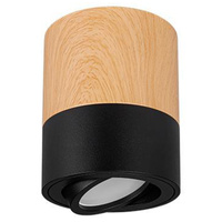 Halogenový reflektorový bodový reflektor GU10 s povrchovou montáží kulatý černohnědý Masterled