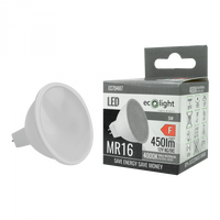 LED reflektorová žárovka MR16 GU5.3 5W 400lm 4000K Neutral 12V Ecolight