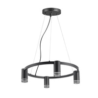 Stropní závěsné svítidlo 4x GU10 černé ROMA Sanico Goldlux