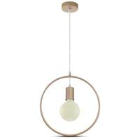 Závěsné svítidlo E27 kruh šampaňské zlato VT-7322 V-TAC