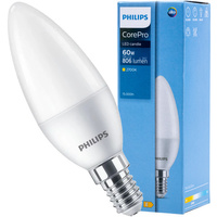 LED žárovka E14 B38 7W = 60W 806lm 2700K Teplá bílá 180° PHILIPS