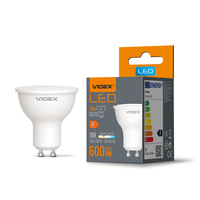 LED žárovka s reflektorem GU10 7W = 47W 600lm 3000K Warm 120° Videx