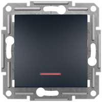Jednopólový schodišťový spínač s podsvícením bez rámečku. zapuštěný SCHNEIDER ASFORA