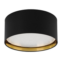 Stropní svítidlo Plafond Svítidlo Plafond BILBAO BLACK/GOLD Round Black/Gold 45cm 15W 4xE27 3376 TK Lighting