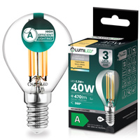 LED žárovka E14 kapka P45 2,2W 470lm = 40W 2700K teplá bílá 360° Filament energetická třída A LUMILED