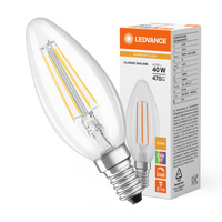 LED žárovka B35 E14 4,2W = 40W 470lm 2700K Teplá bílá FILAMENTNÍ STMÍVATELNÁ LEDVANCE
