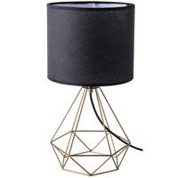 HIRA stojací stolní lampa 1x E27 Black Gold GOLDLUX (Polux)