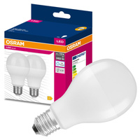 2x LED žárovka E27 A68 19W = 150W 2452lm 6500K Studená bílá 200° OSRAM HODNOTA