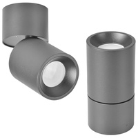 Svítidlo pro povrchovou montáž ASTRA GU10 Tuba kloubové 360° pohyblivé kulaté černé GOLDLUX