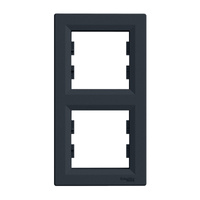 2-násobný vertikální rám pro zásuvku Double Asphora. antracit