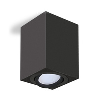 Halogenová bodová zářivka Square GU10 černá OH37 Kobi pro povrchovou montáž