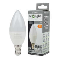 LED žárovka Candle B37 E14 5W 450lm 4000K Neutral Ecolight