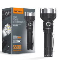 Dobíjecí ruční svítilna LED 20W 5500lm 6 režimů USB-C Vodotěsné IP68 Videx