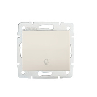 Spínač NO pro zvonek 10A Square béžový LOGI Kanlux