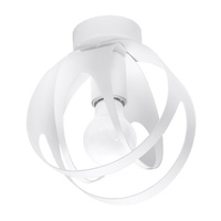 Stropní svítidlo LED TULOS E27 Round Steel White SOLLUX
