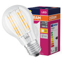 LED žárovka E27 A60 8W = 75W 1055lm 2700K Teplá bílá 300° OSRAM Filament