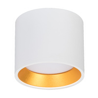 Přisazené LED GOLDA halogenové stropní svítidlo GX53 kulatá trubice bílá - zlatá