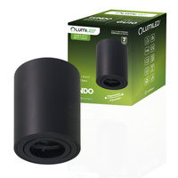 Povrchová montáž HALOGEN Spot Tube Moving LUNDO GU10 LUMILED Round Black 80mm