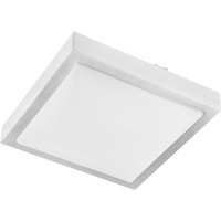Stropní svítidlo LED Plafond 2x E27 s mikrovlnným senzorem SOLEN square silver
