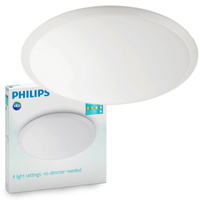 Plafond LED lampa pro povrchovou montáž WAWEL 36W CCT stmívatelná 48cm bílá kulatá PHILIPS