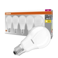 5x LED žárovka E27 A60 8.5W = 60W 806lm 2700K Teplá bílá 300° OSRAM Základna