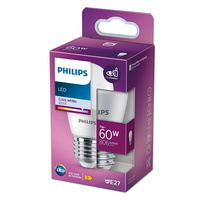 LED kulová žárovka E27 P48 7W = 60W 806lm 4000K neutrální bílá PHILIPS