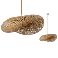 Bambusová dekorativní závěsná lampa E27 Brugia Kobi
