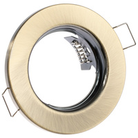 Halogenová Podhledové svítidlo GU10, MR16 Stálá Kulatá Antický Plech LUMILED