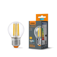 LED žárovka E27 G45 Ball 6W = 60W 806lm 3000K Warm 360° FILAMENT Videx