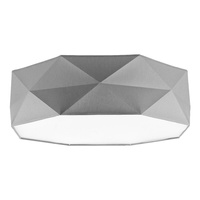 Stropní svítidlo Plafond KANTOOR GRAY Round 52cm White-Grey 15W 4xE27 1566 TK Lighting