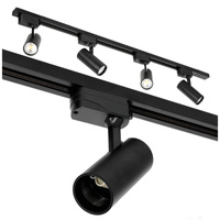 1-fázové světlo na přípojnici + reflektor 4x GU10 1m černý Nextrack Go Kobi