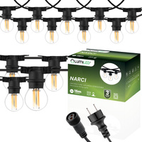 Venkovní řetěz 15m, 30x E27 Žárovky 7W 4000K NARCI LUMILED