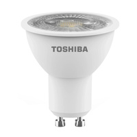 LED žárovka GU10 7W = 76W 560lm 4000K Neutrální bila reflektor TOSHIBA