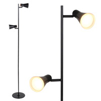 Stojací lampa 7W 2x LED BERG černá 3000K GOLDLUX (Polux)