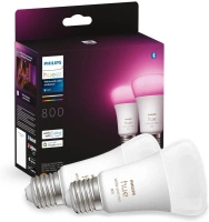 2PAK LED žárovka E27 A60 6,5W CCT RGB PHILIPS HUE White & COLOR Ambiance Bluetooth Zigbee